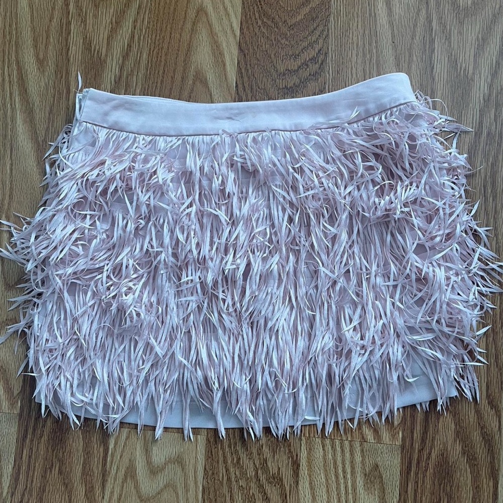 Express Pink Bubble Mini Skirt Ruffled Cocktail